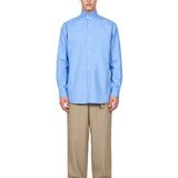 Camicia Stand Collar in azzurro 