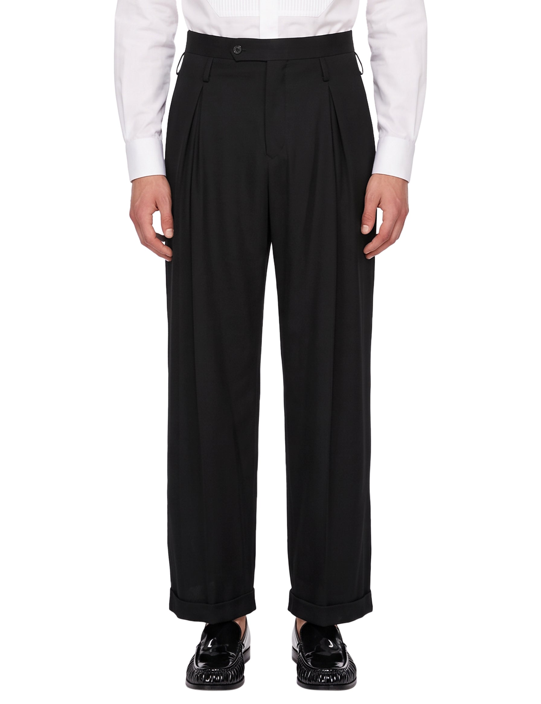 Pantalone Double Inverted in nero 