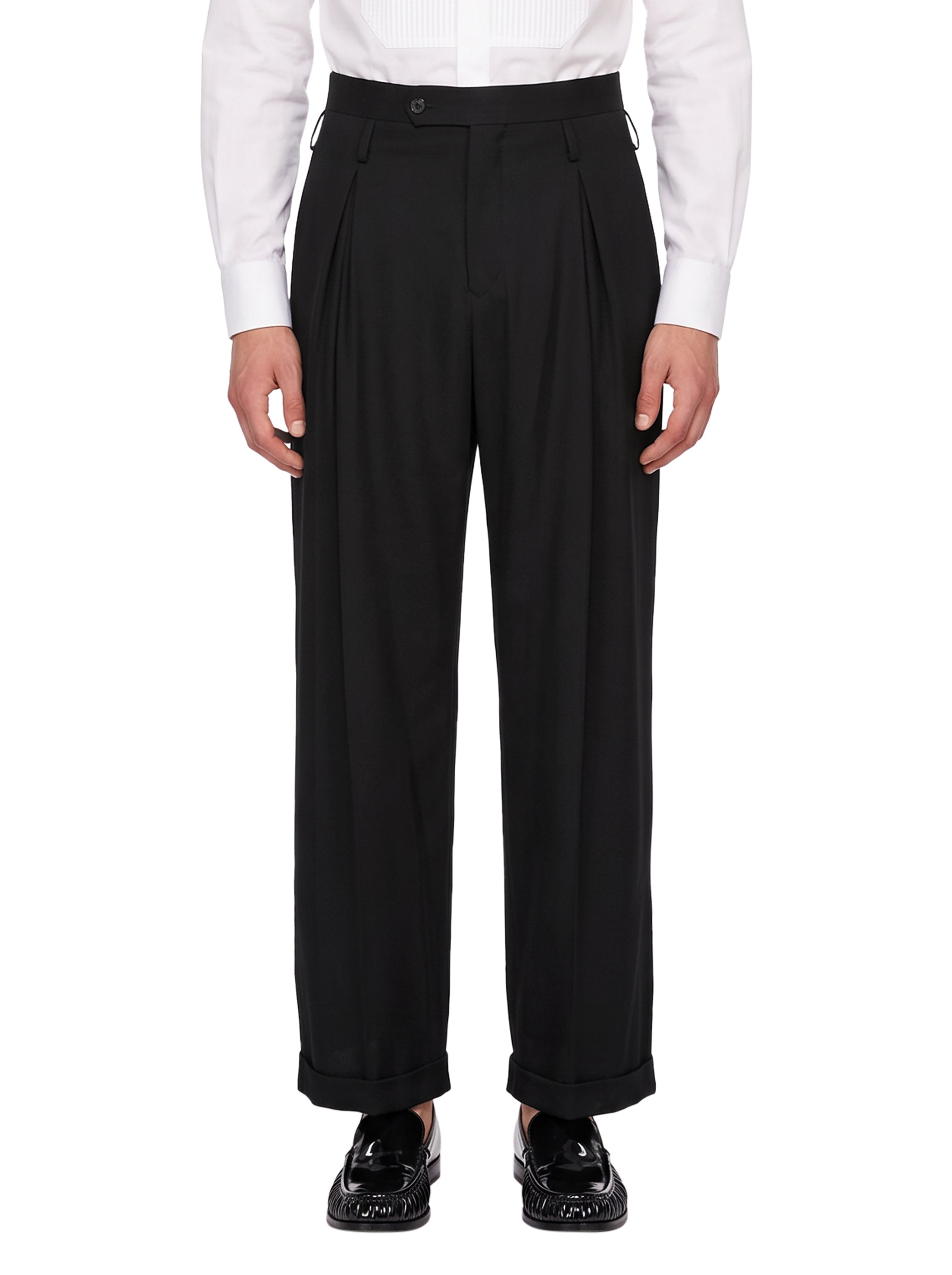 Pantalone Double Inverted in nero 