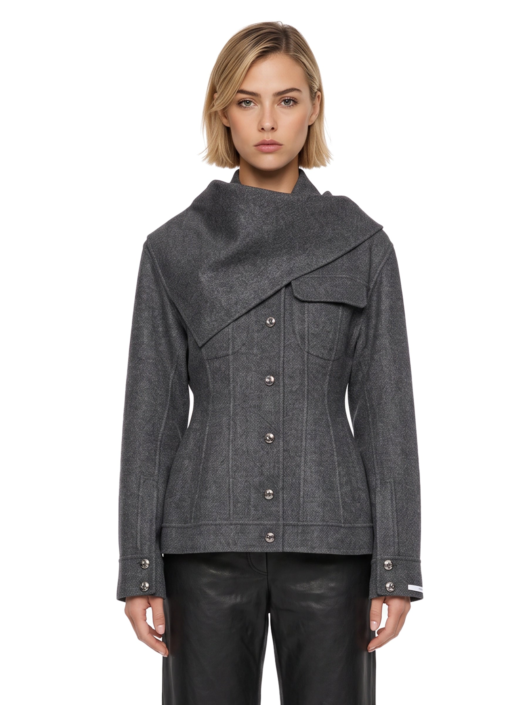 Giacca avvitata Calcio in grigio 