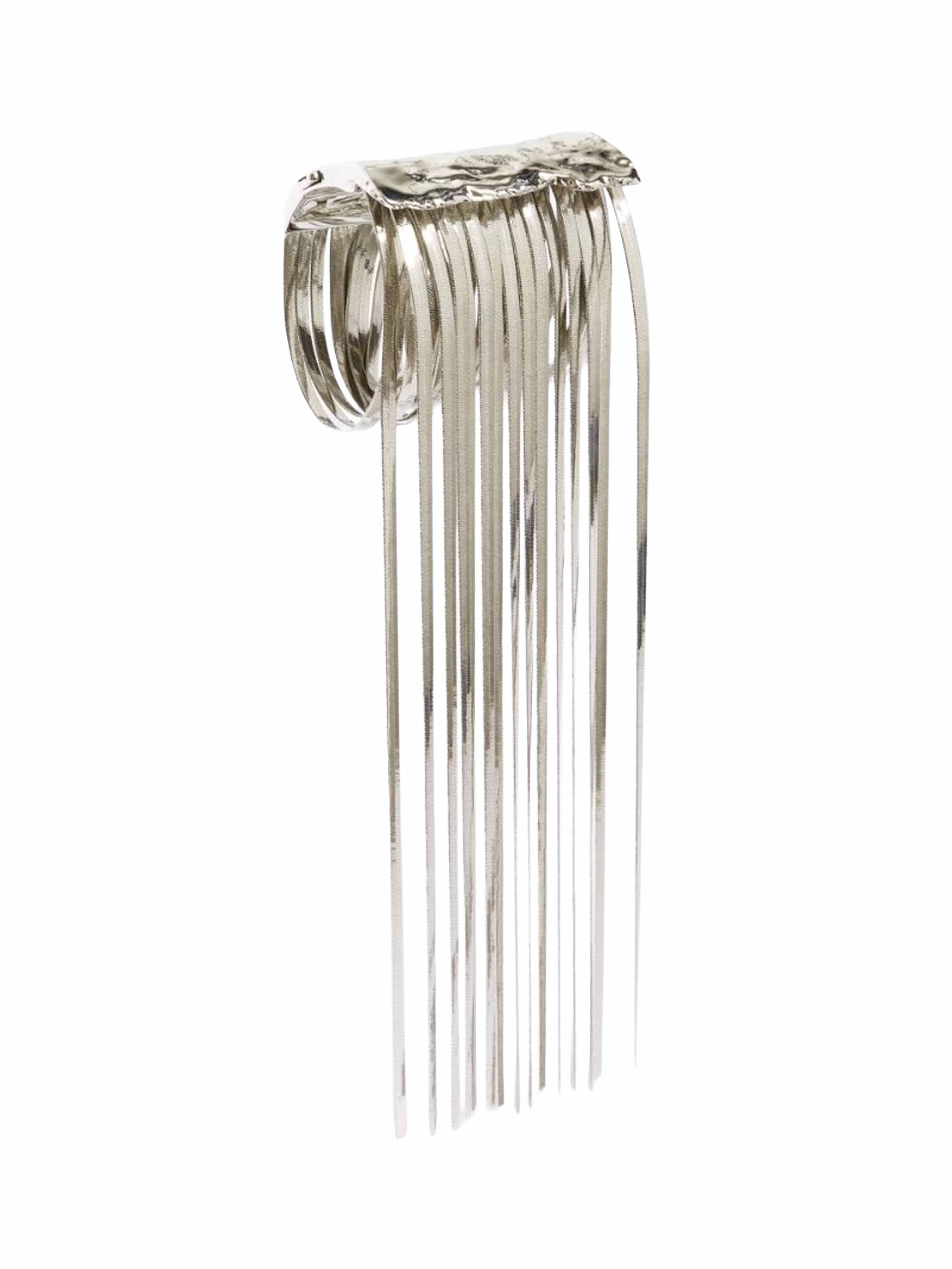 Bracciale scultura Feroce in argento 
