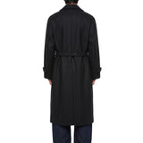 Cappotto doppiopetto oversize in nero 