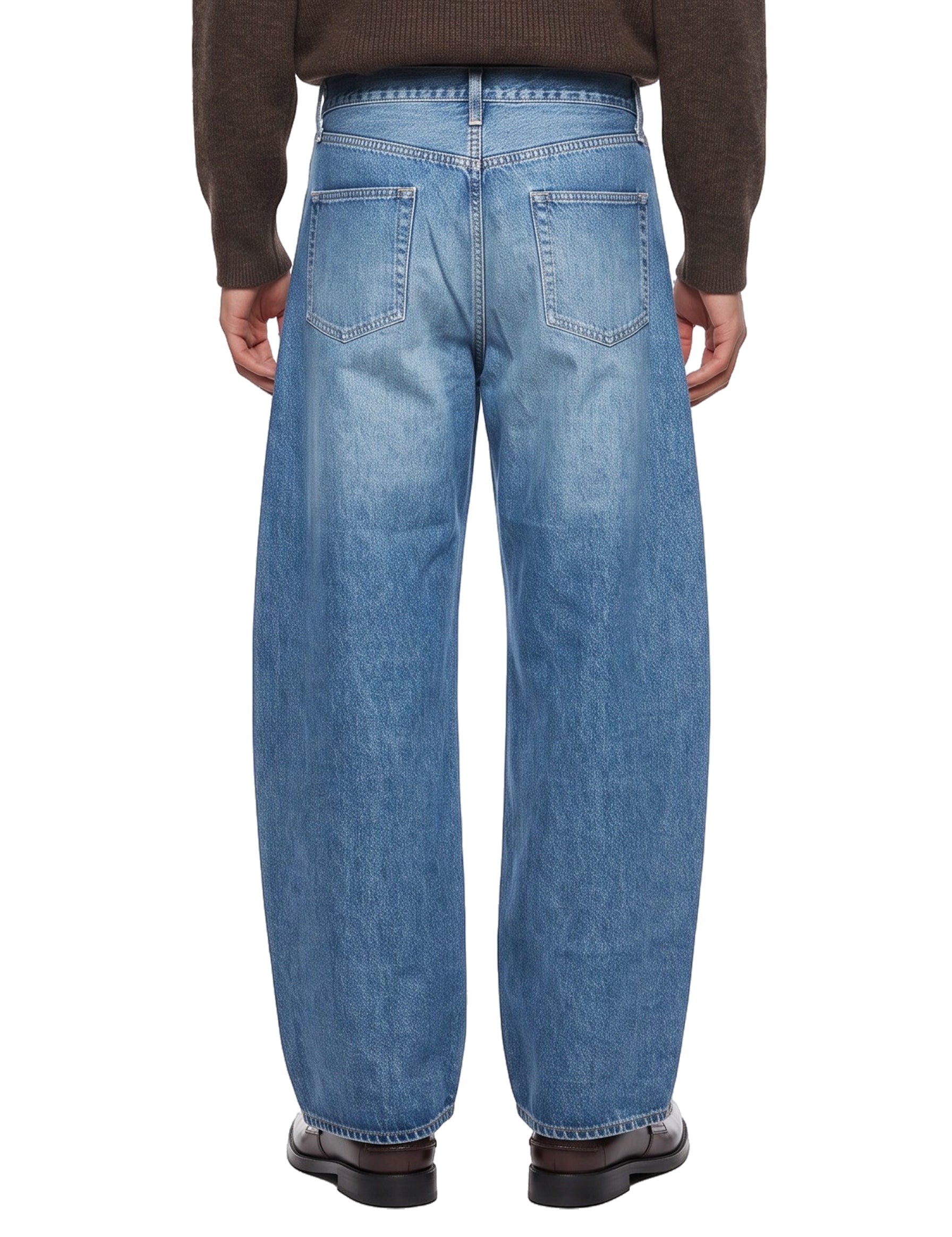 Jeans Deformation in blu 