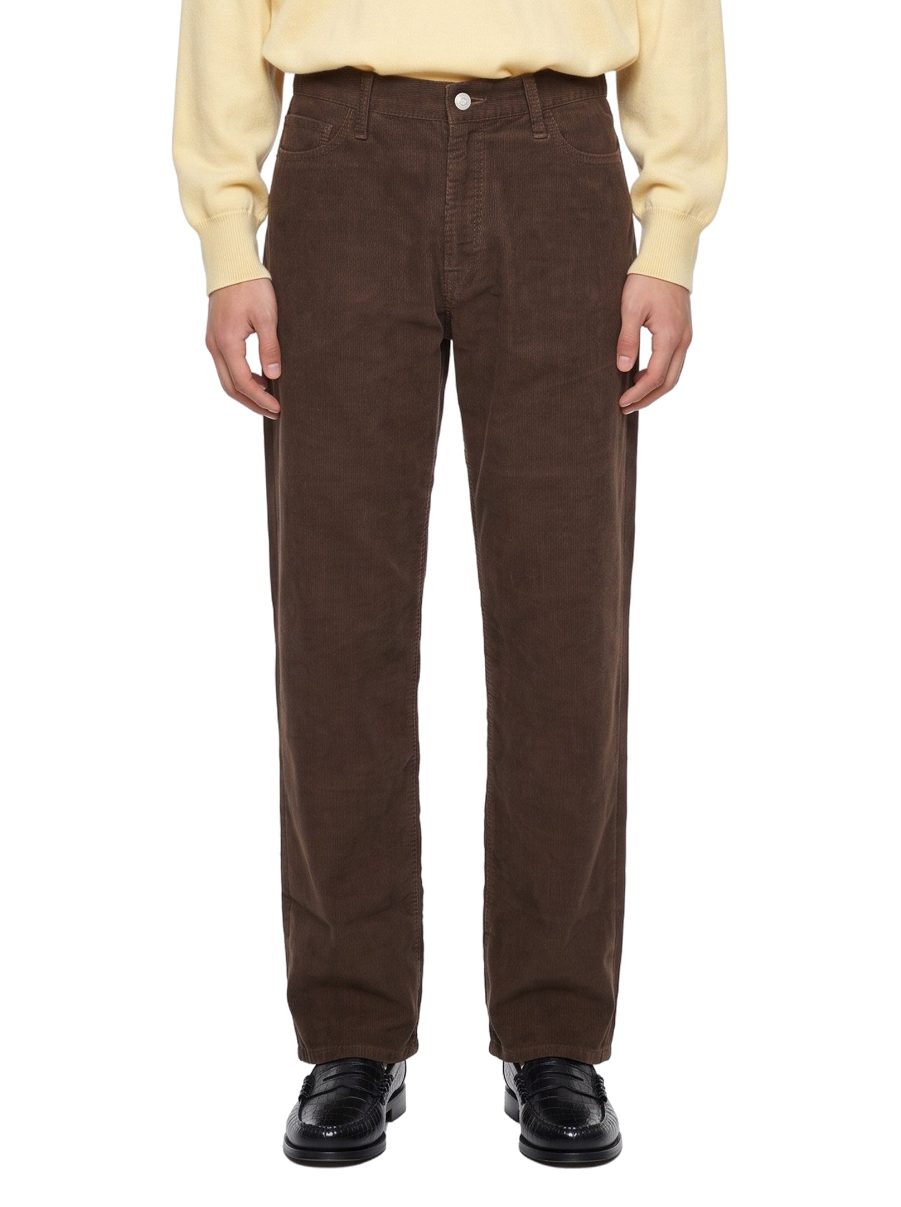 Pantaloni in velluto a coste marrone 