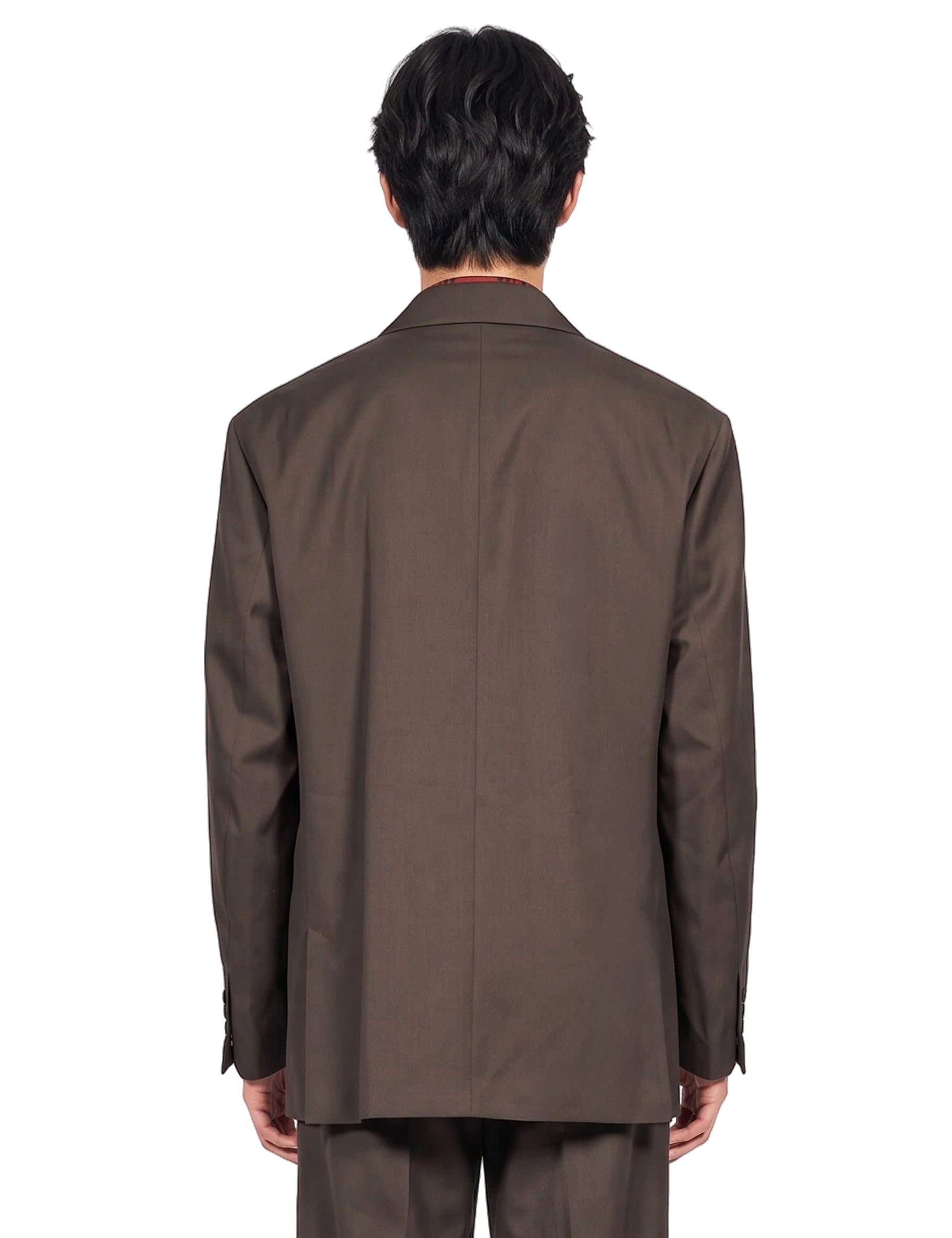 Giacca doppiopetto oversize in marrone 