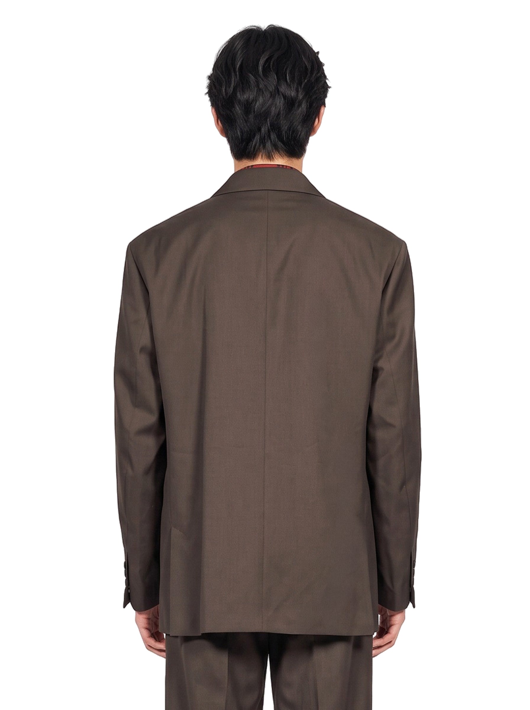 Giacca doppiopetto oversize in marrone 