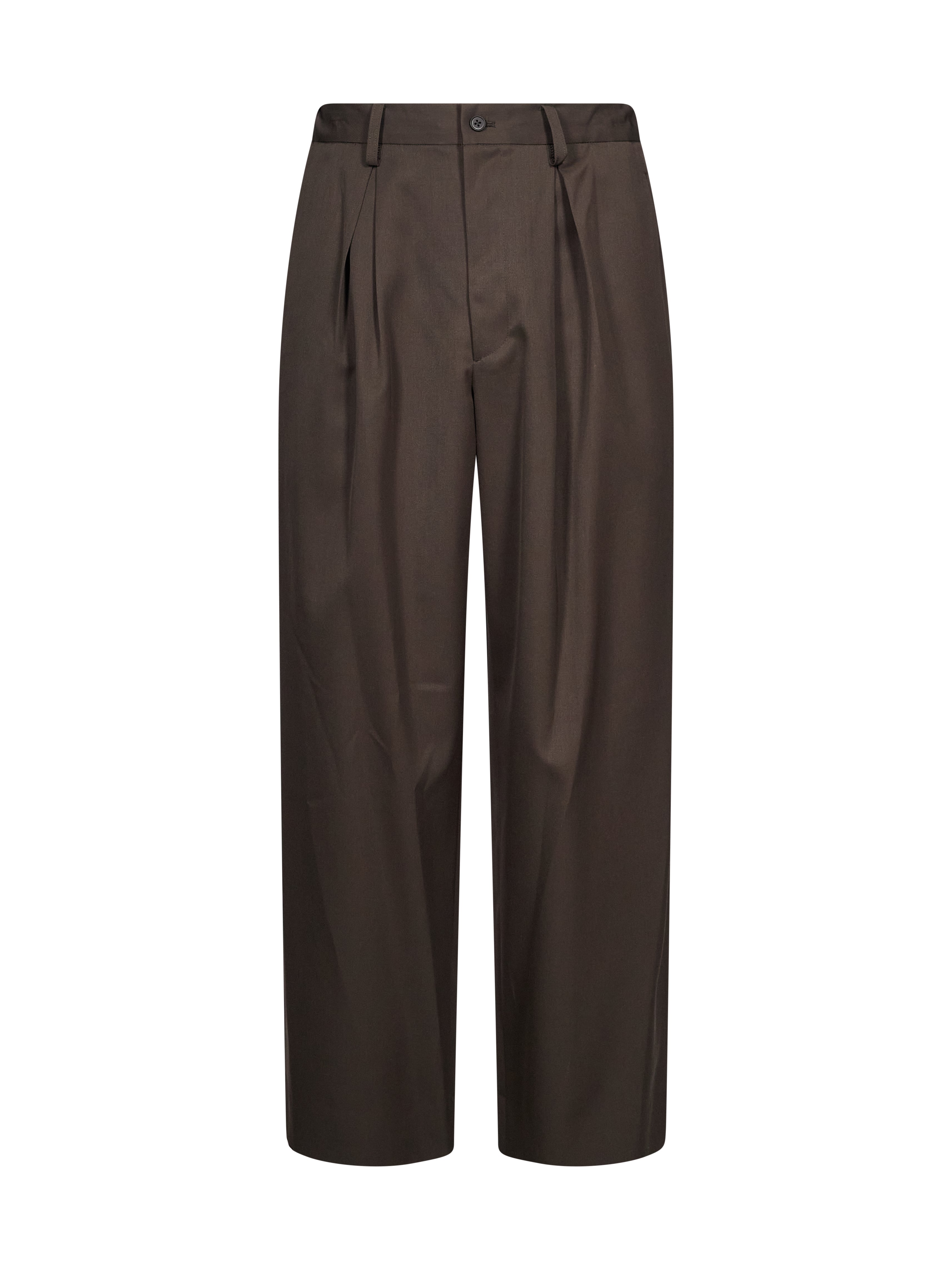 Pantaloni ampi in marrone 