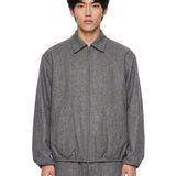 Giacca con zip in grigio 
