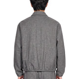 Giacca con zip in grigio 