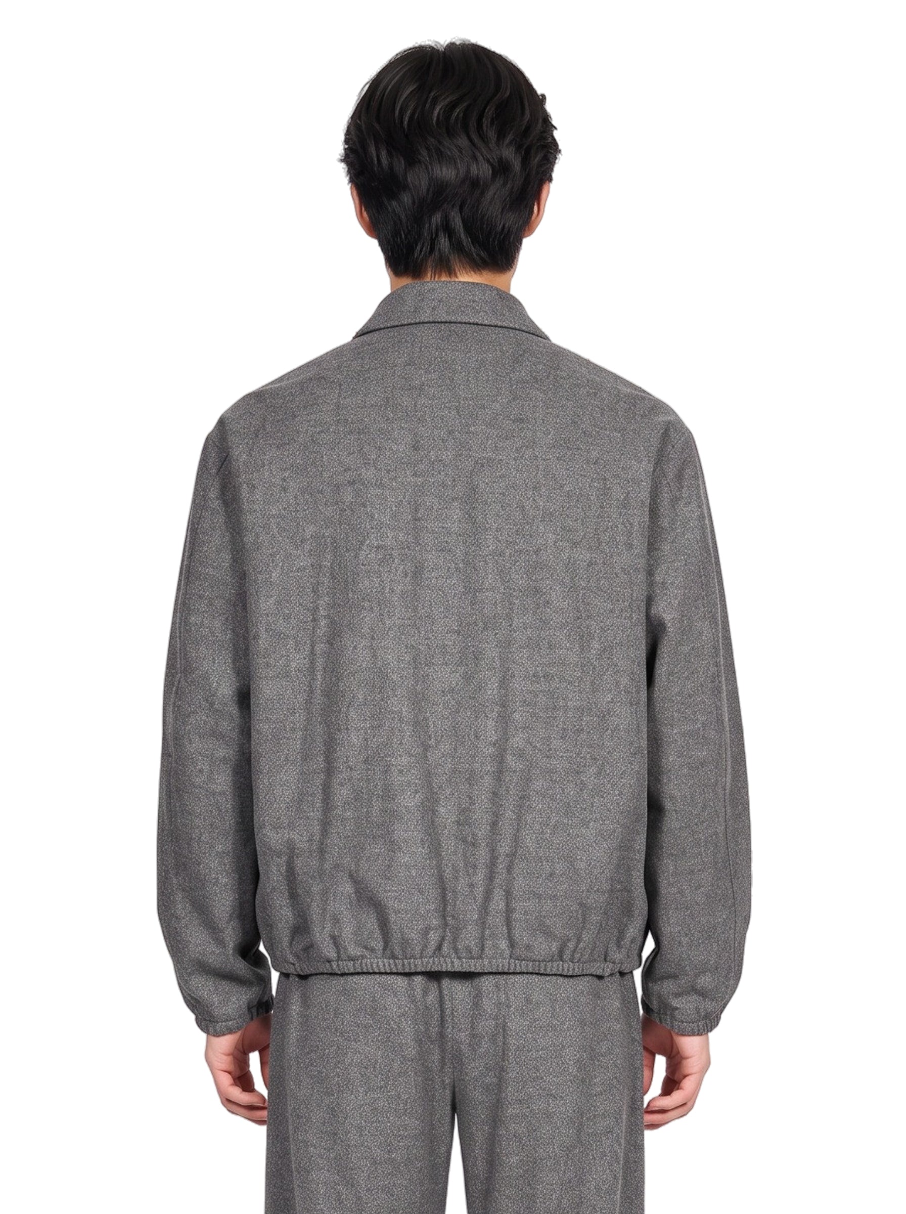 Giacca con zip in grigio 