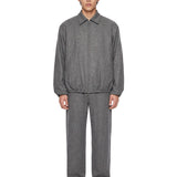 Giacca con zip in grigio 