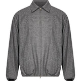 Giacca con zip in grigio 