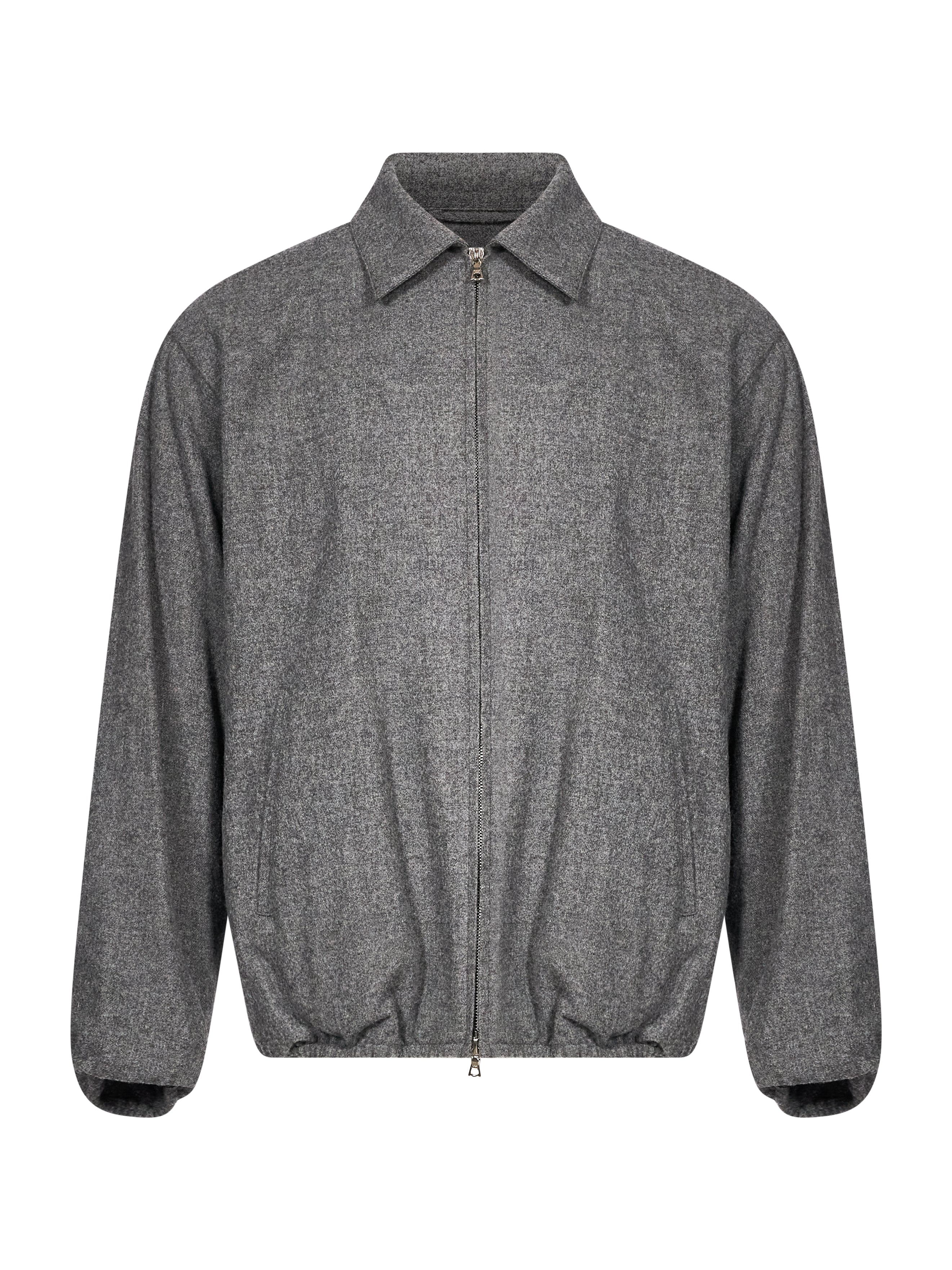 Giacca con zip in grigio 