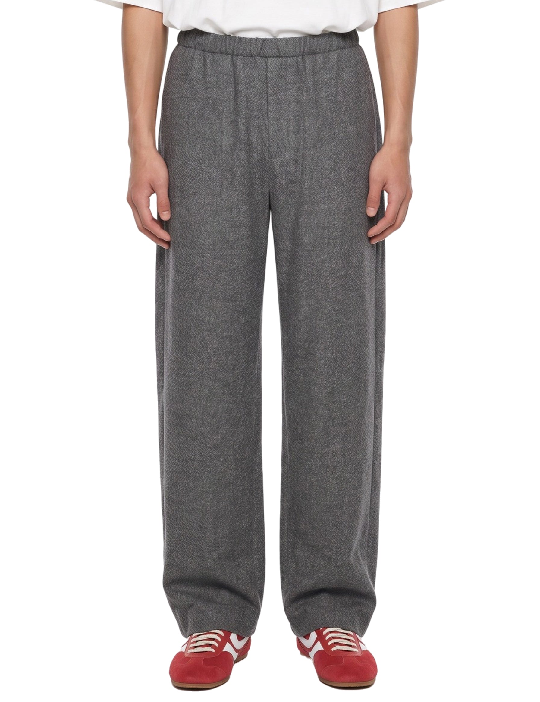 Pantaloni con coulisse in grigio 