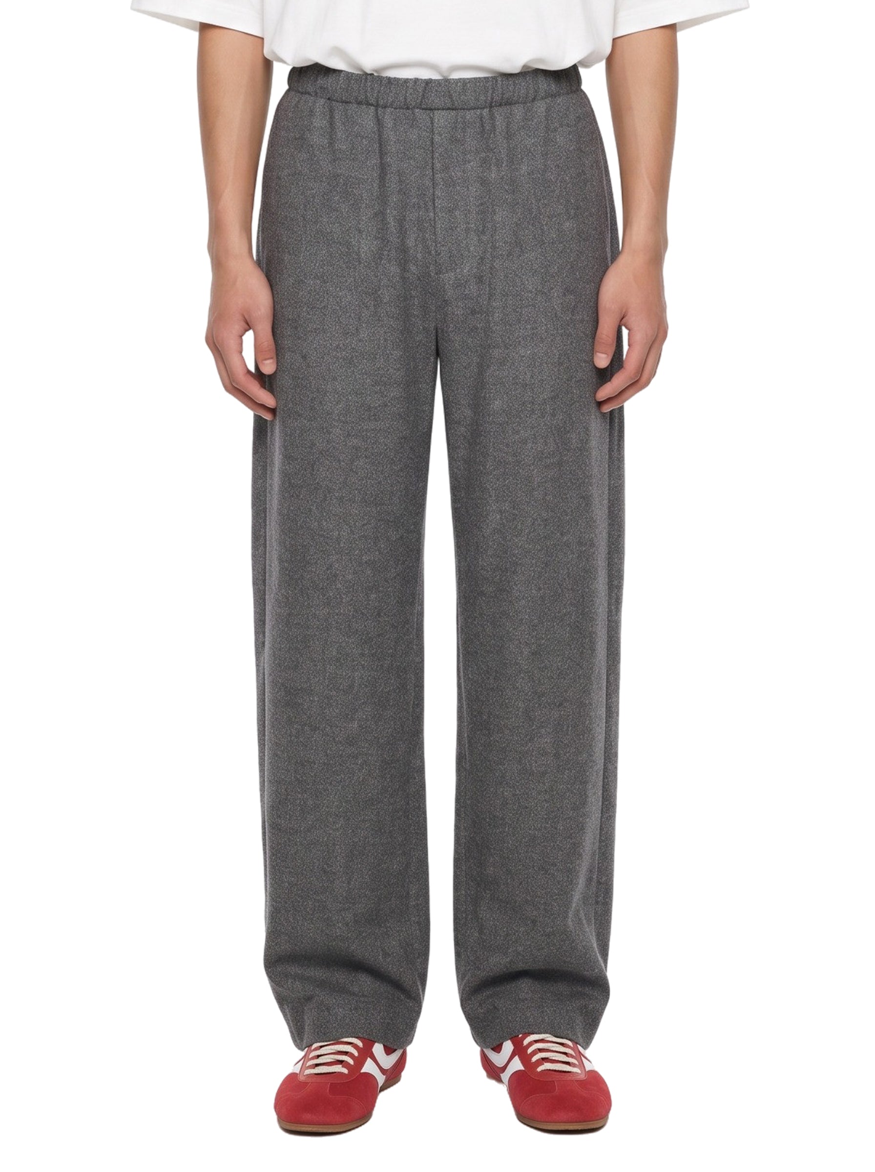 Pantaloni con coulisse in grigio 
