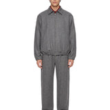 Pantaloni con coulisse in grigio 