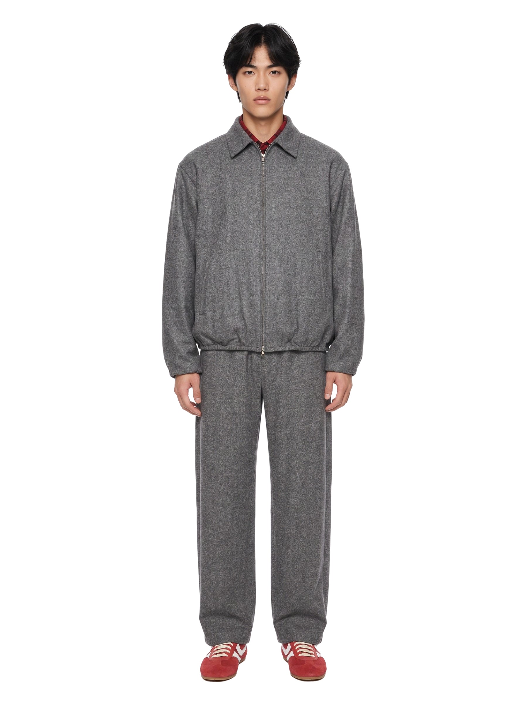 Pantaloni con coulisse in grigio 