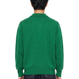 Polo in maglia verde 