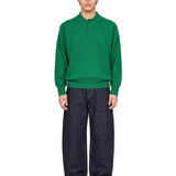 Polo in maglia verde 