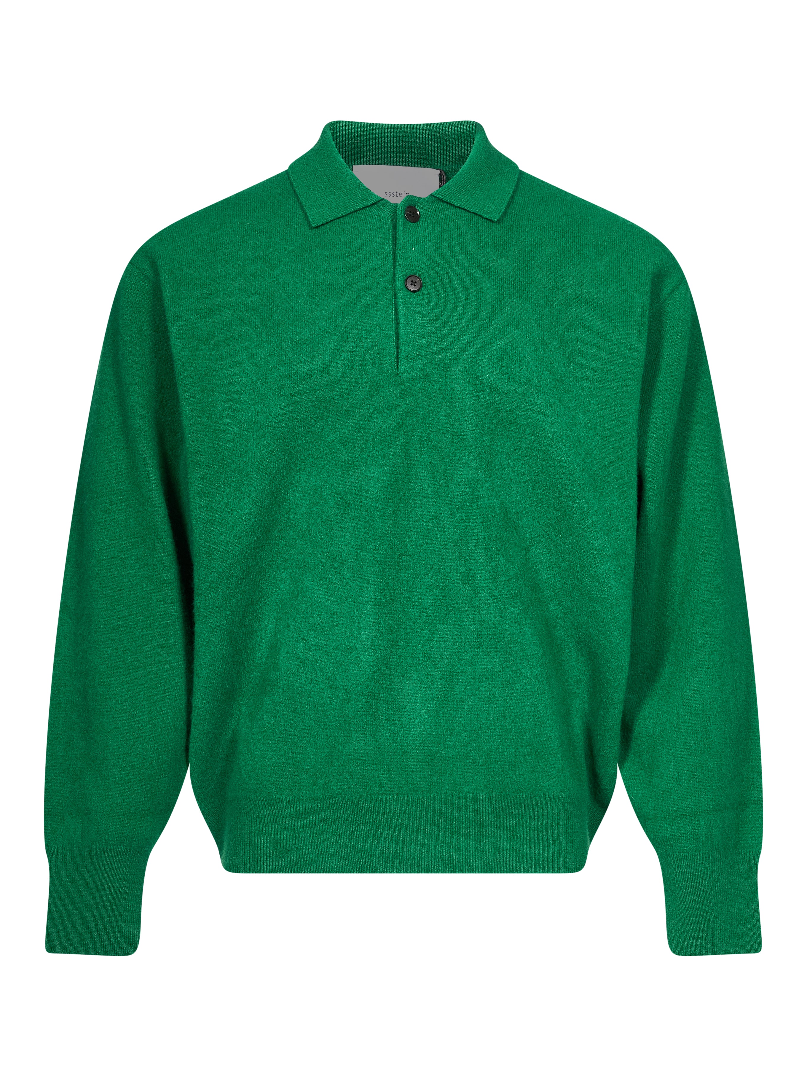 Polo in maglia verde 