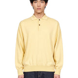 Polo in maglia giallo 