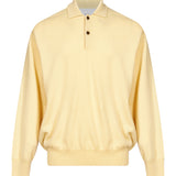 Polo in maglia giallo 