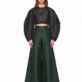 Pantaloni Isosceles in verde 