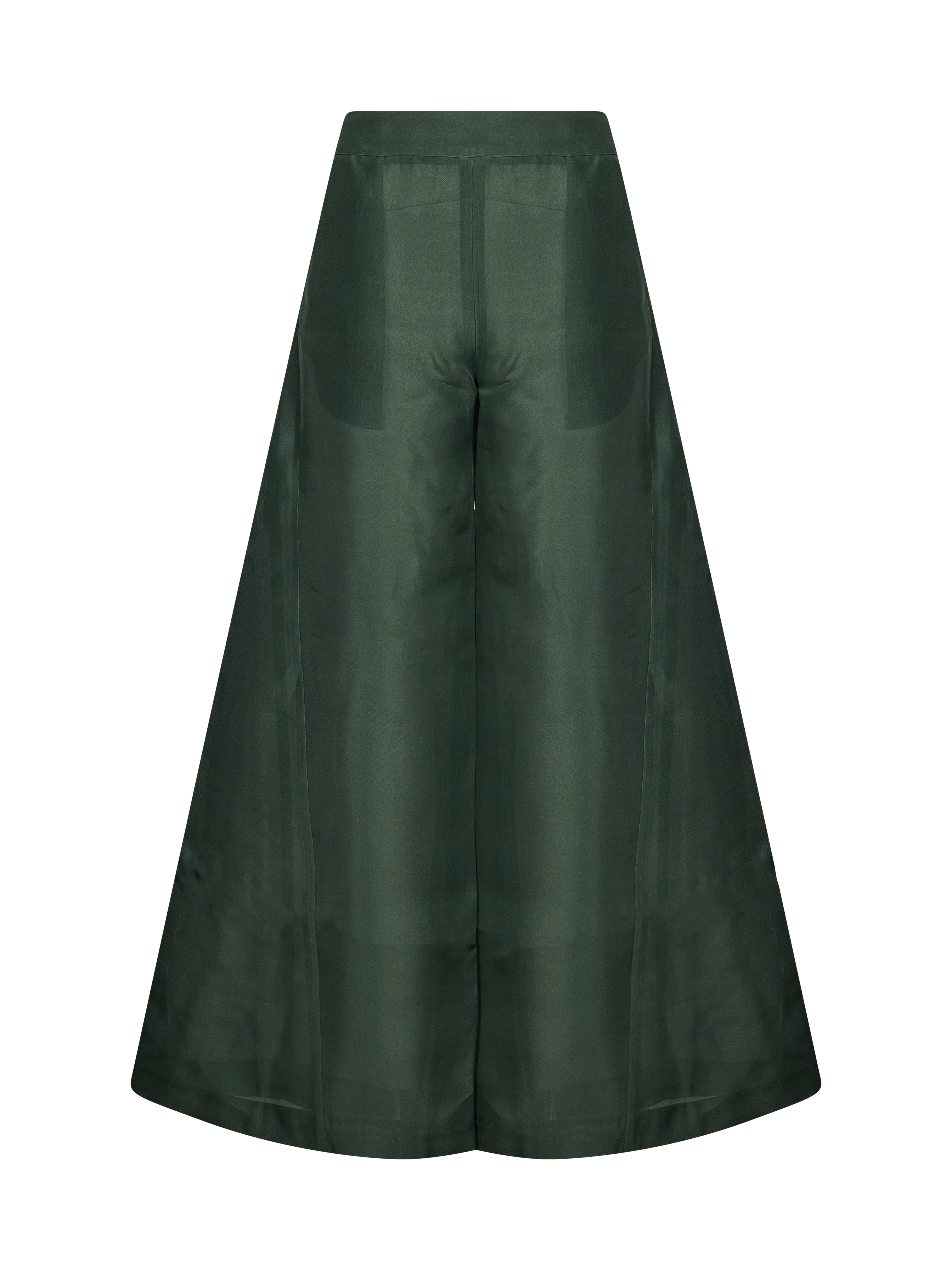 Pantaloni Isosceles in verde 
