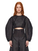 Power Puff cropped top in black