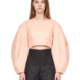 Top corto Power Puff in rosa 
