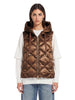 Tropico sleeveless down vest in brown