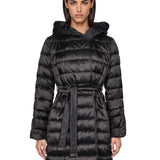 Piumino lungo reversibile Novef in nero 