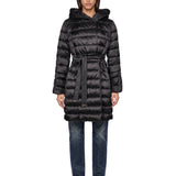 Piumino lungo reversibile Novef in nero 