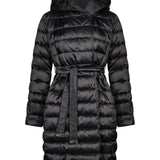Piumino lungo reversibile Novef in nero 