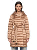 Piumino lungo reversibile Novef in beige