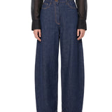 Pantaloni a gamba ampia Evie in blu 