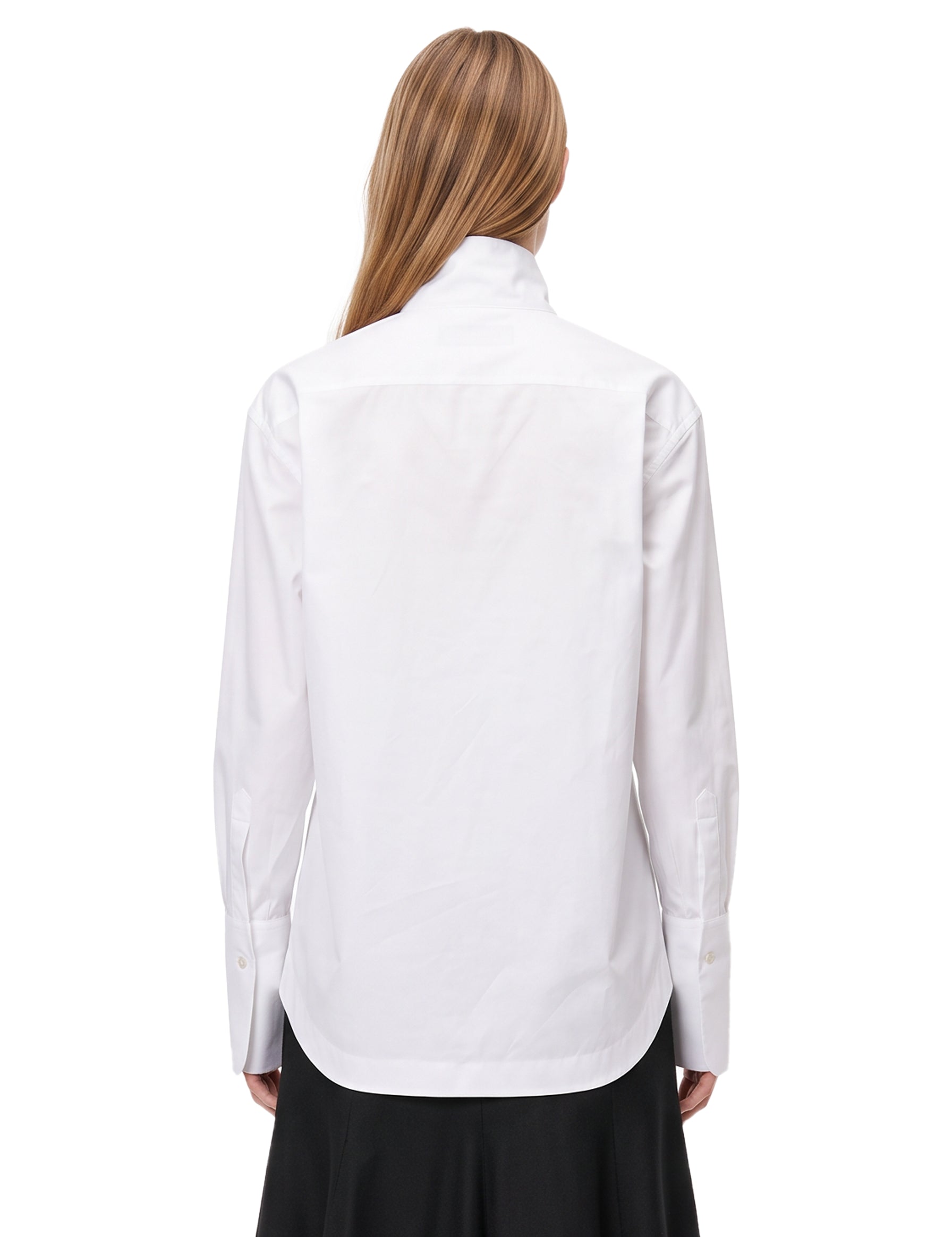 Camicia in popeline Edith in bianco 