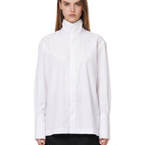 Camicia in popeline Edith in bianco 