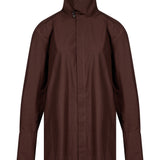Camicia in popeline Edith in marrone 