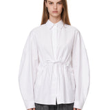 Camicia in popeline Dalida in bianco 