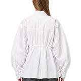 Camicia in popeline Dalida in bianco 