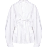 Camicia in popeline Dalida in bianco 