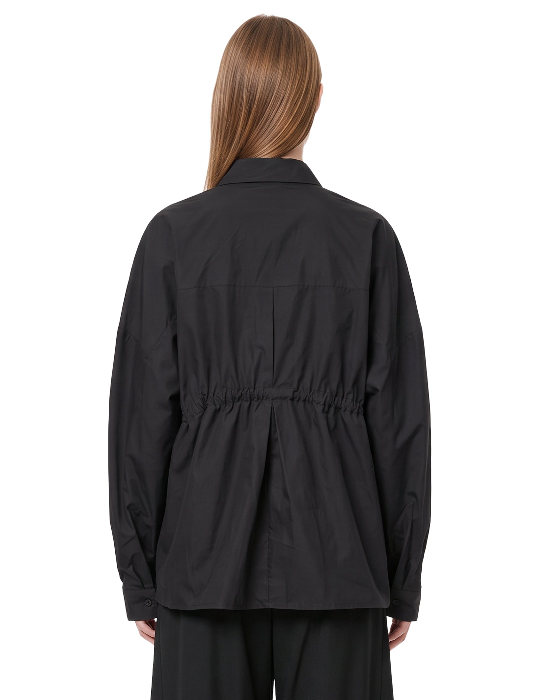 Camicia in popeline Dalida in nero 