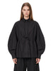 Dalida poplin shirt in black