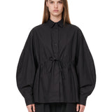 Camicia in popeline Dalida in nero 