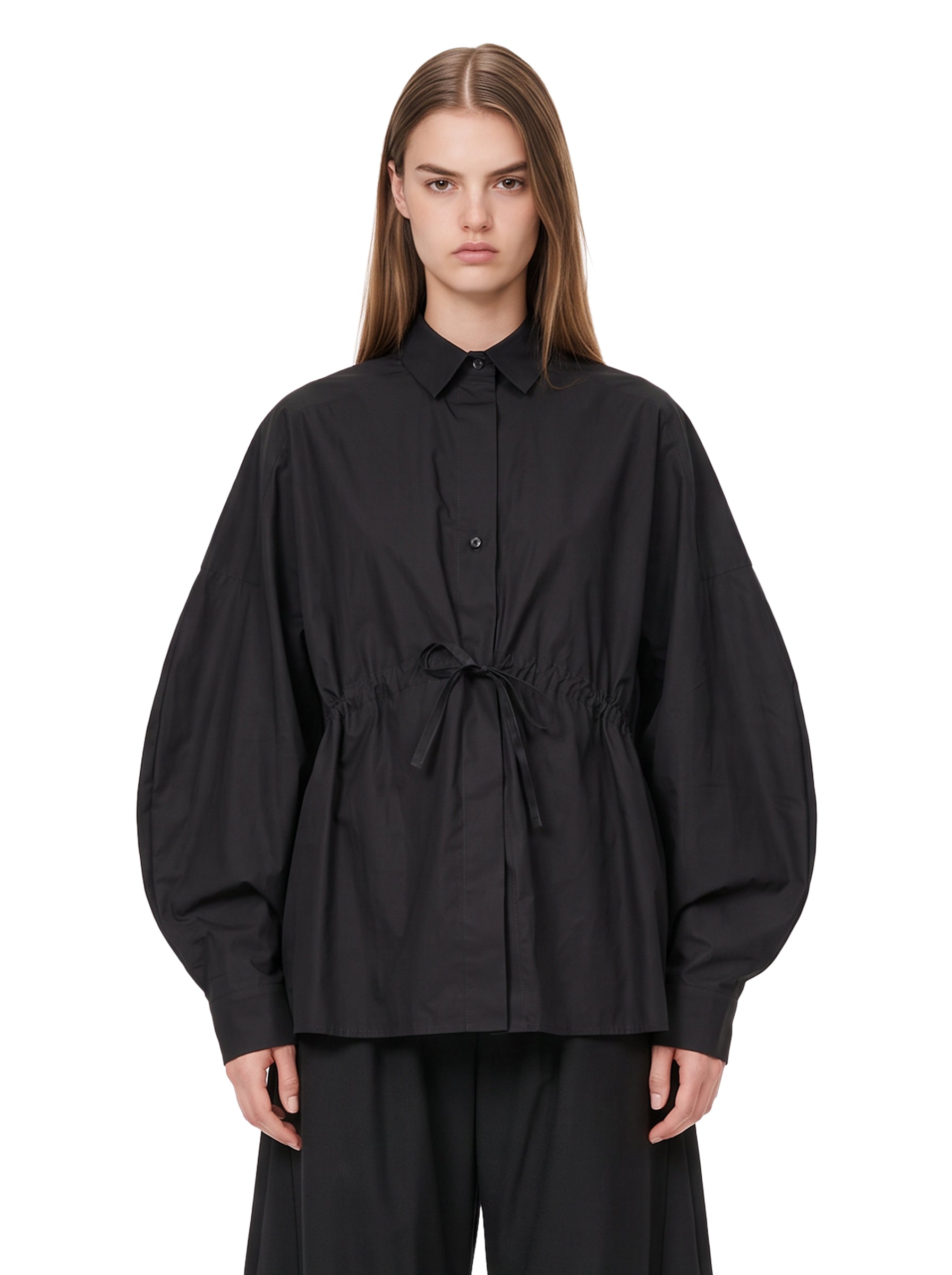 Camicia in popeline Dalida in nero 