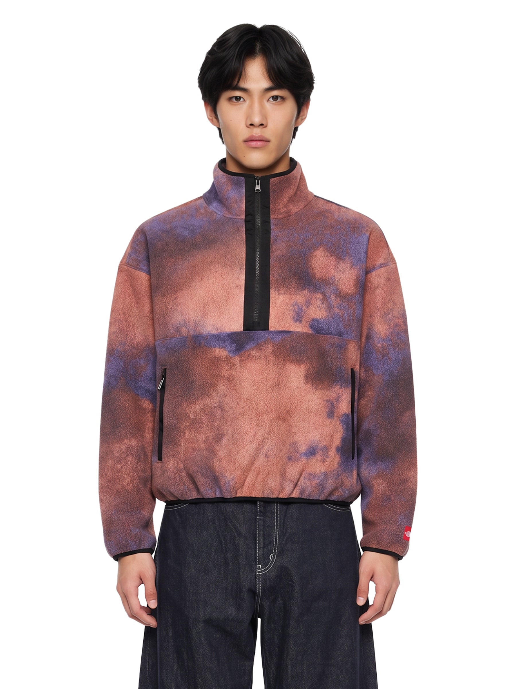 Giacca Polar Fleece con grafica Relaxed multicolor 