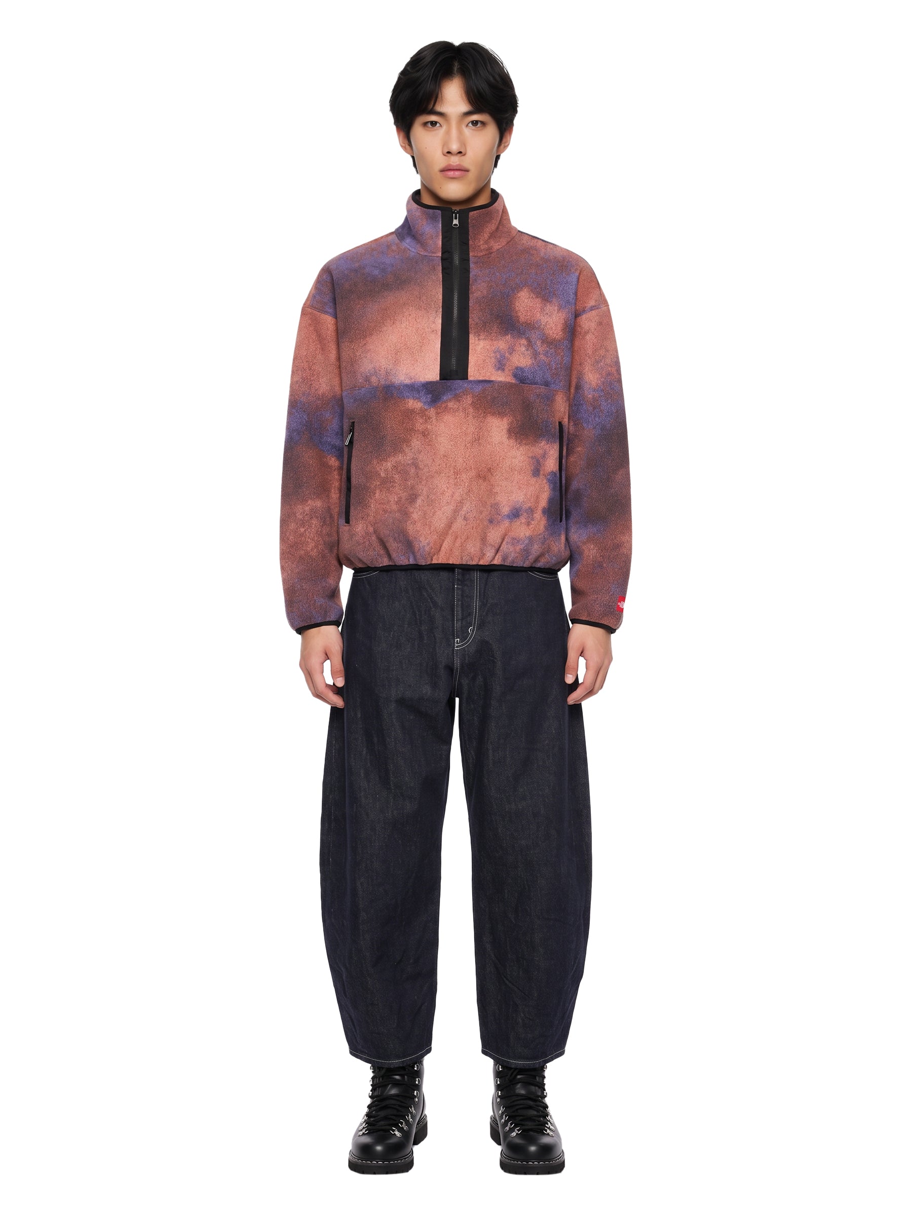 Giacca Polar Fleece con grafica Relaxed multicolor 