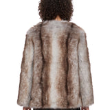mint half fur jacket 