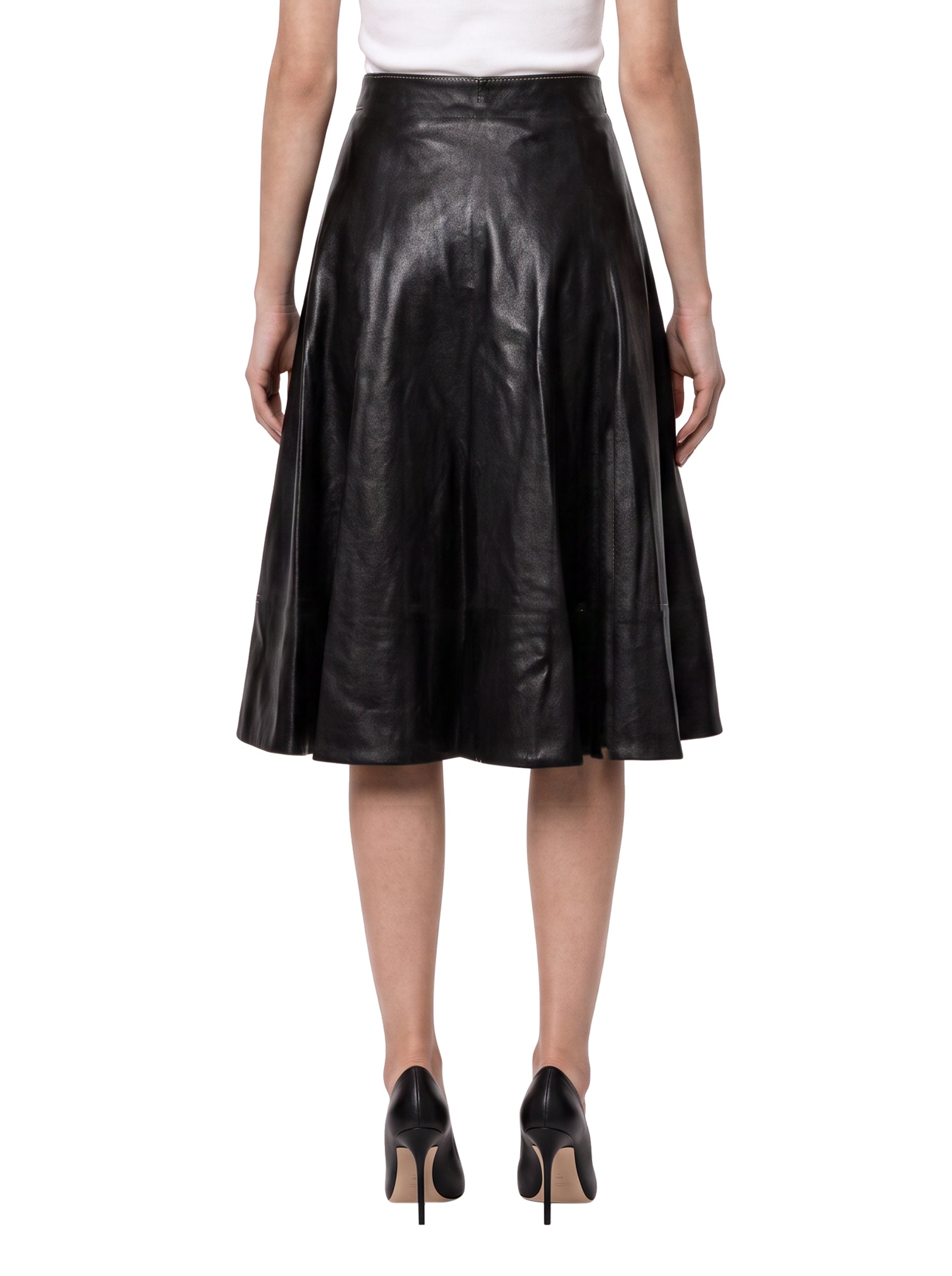 Goanna svasata in pelle in nero 